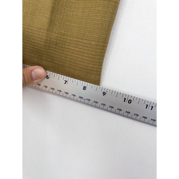 Ann Taylor Curvy Fit Dress Pants Size 12 Mustard Straight Full Length Mid Rise - Picture 8 of 9